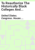 To_reauthorize_the_Historically_Black_Colleges_and_Universities_Historic_Preservation_Program
